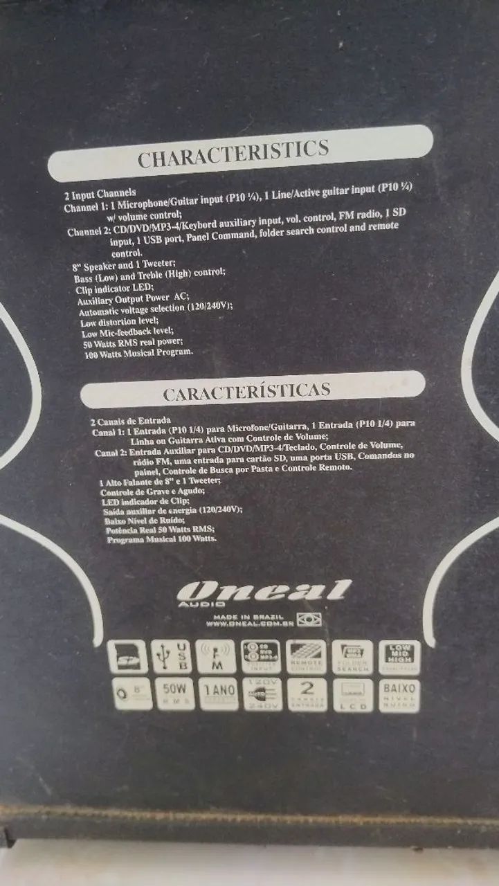 Caíxa de som amplificada oneal - Foto 5