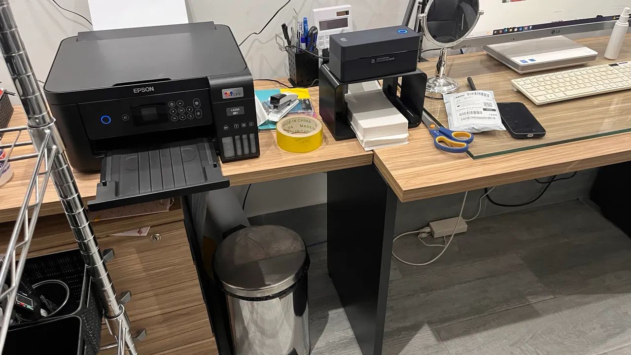 Mesa escrivaninha em L ou reta  - Foto 3