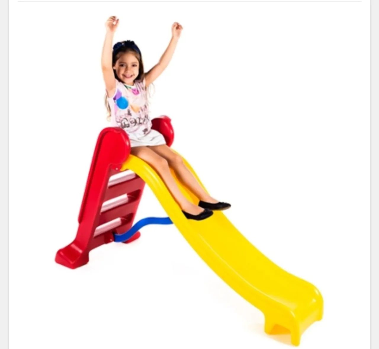 Escorregador infantil médio resistente 
