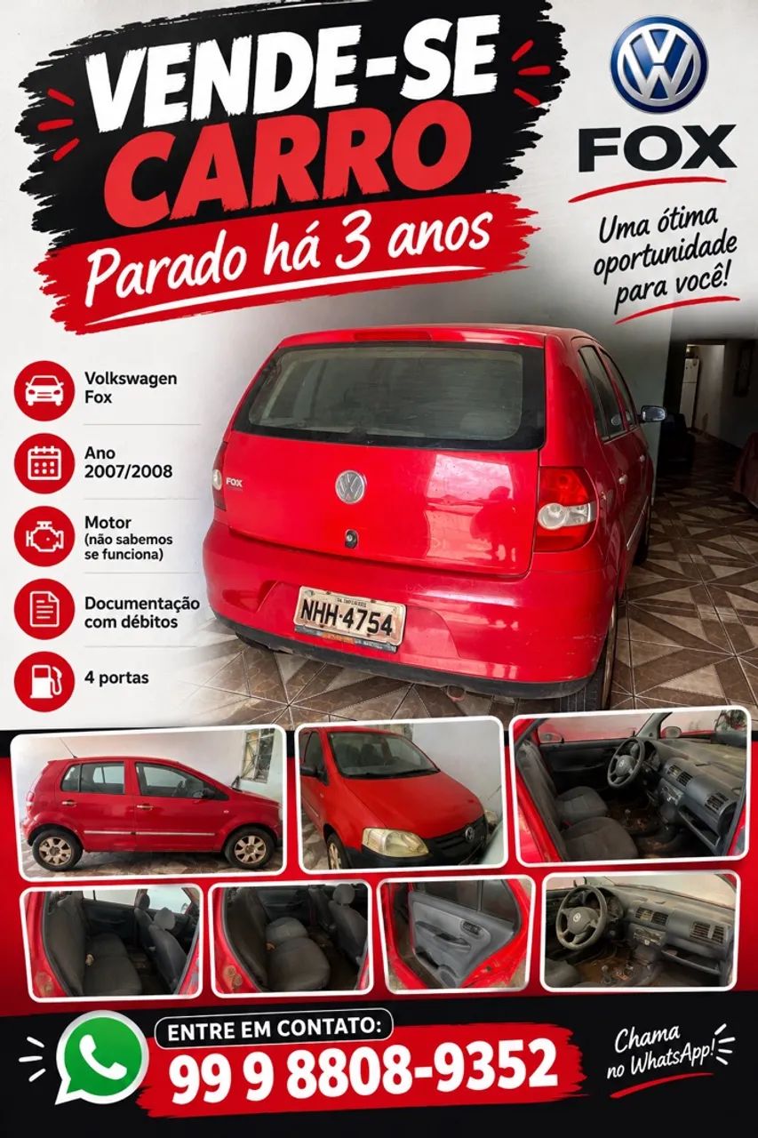 Volkswagen Fox Fox City 1.0Mi/ 1.0Mi Total Flex 8V 3p 2008