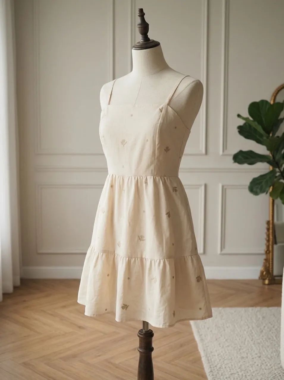 Vestido estampado e manga longa  - Foto 4