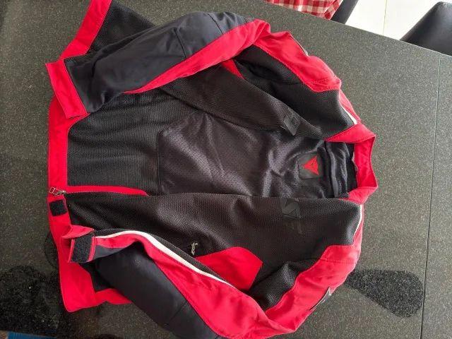 Jaqueta Dainese Hydraflux Air D-Dry Preto/Vermelho Tam P - Foto 4