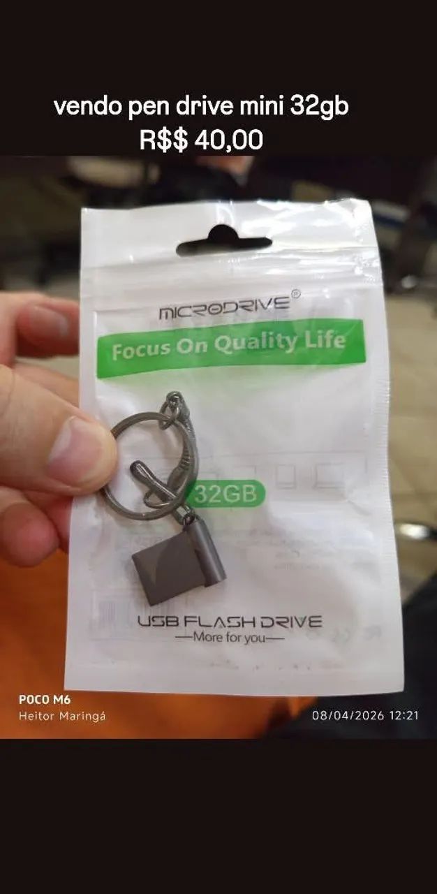 Mini pen drive 32gb de metal - Foto 5