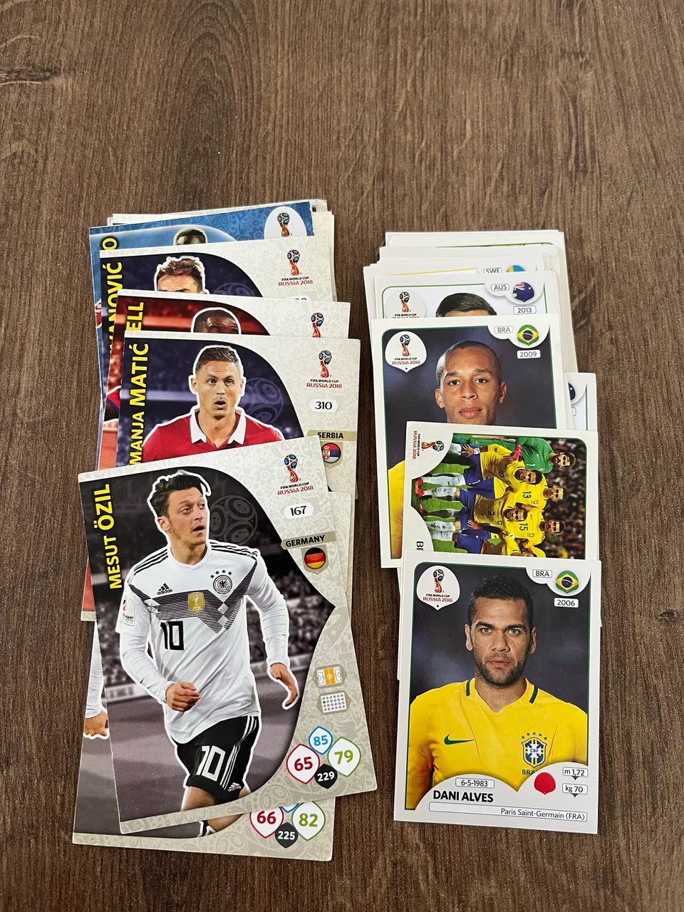 Lote de figurinhas + Cards - Copa do mundo 2018