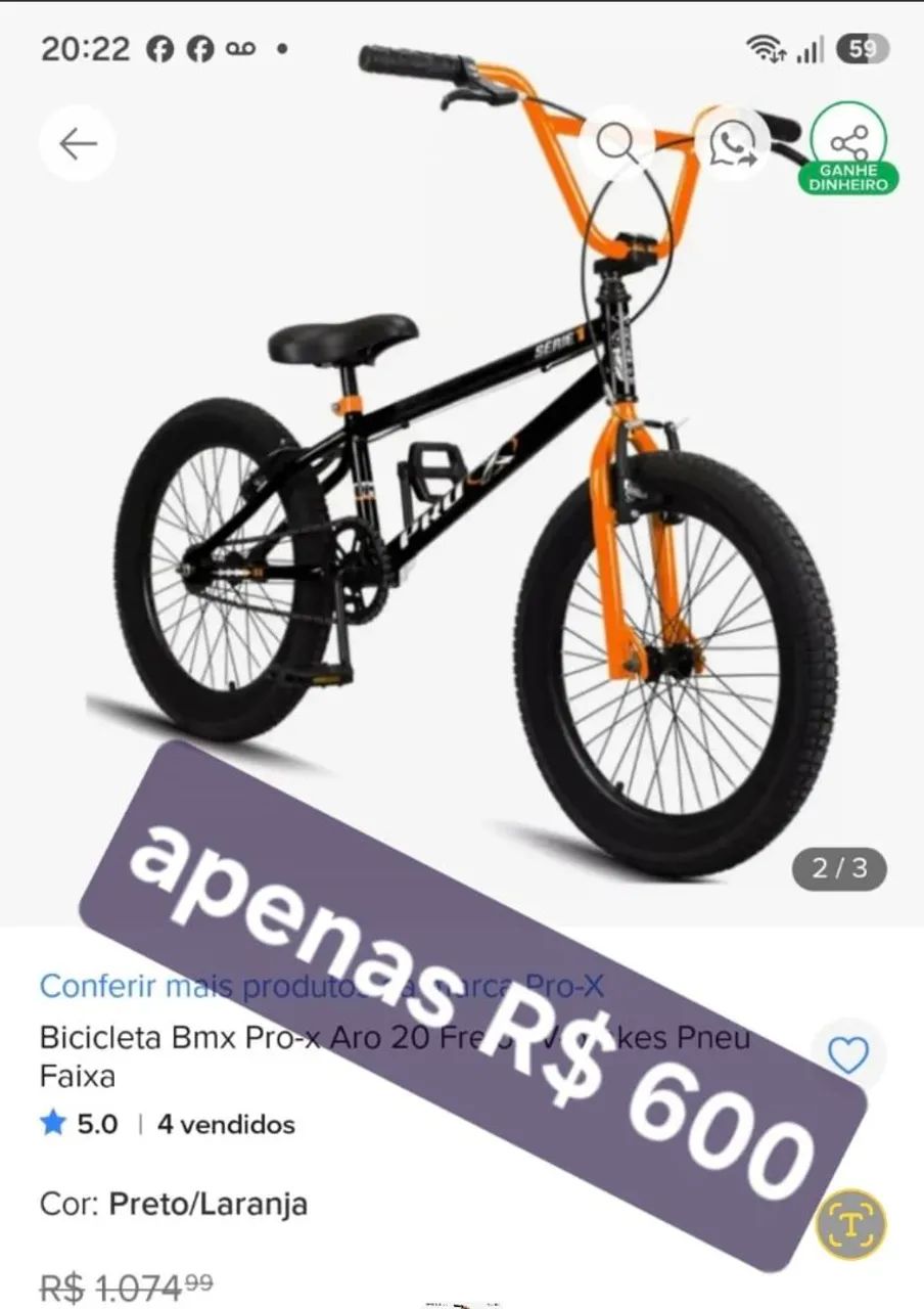 Biscicleta BMX ARO 20 - Foto 2