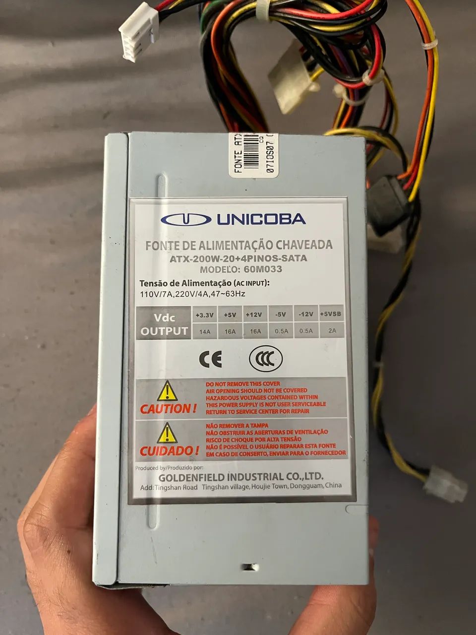 Fonte 200w Unicoba