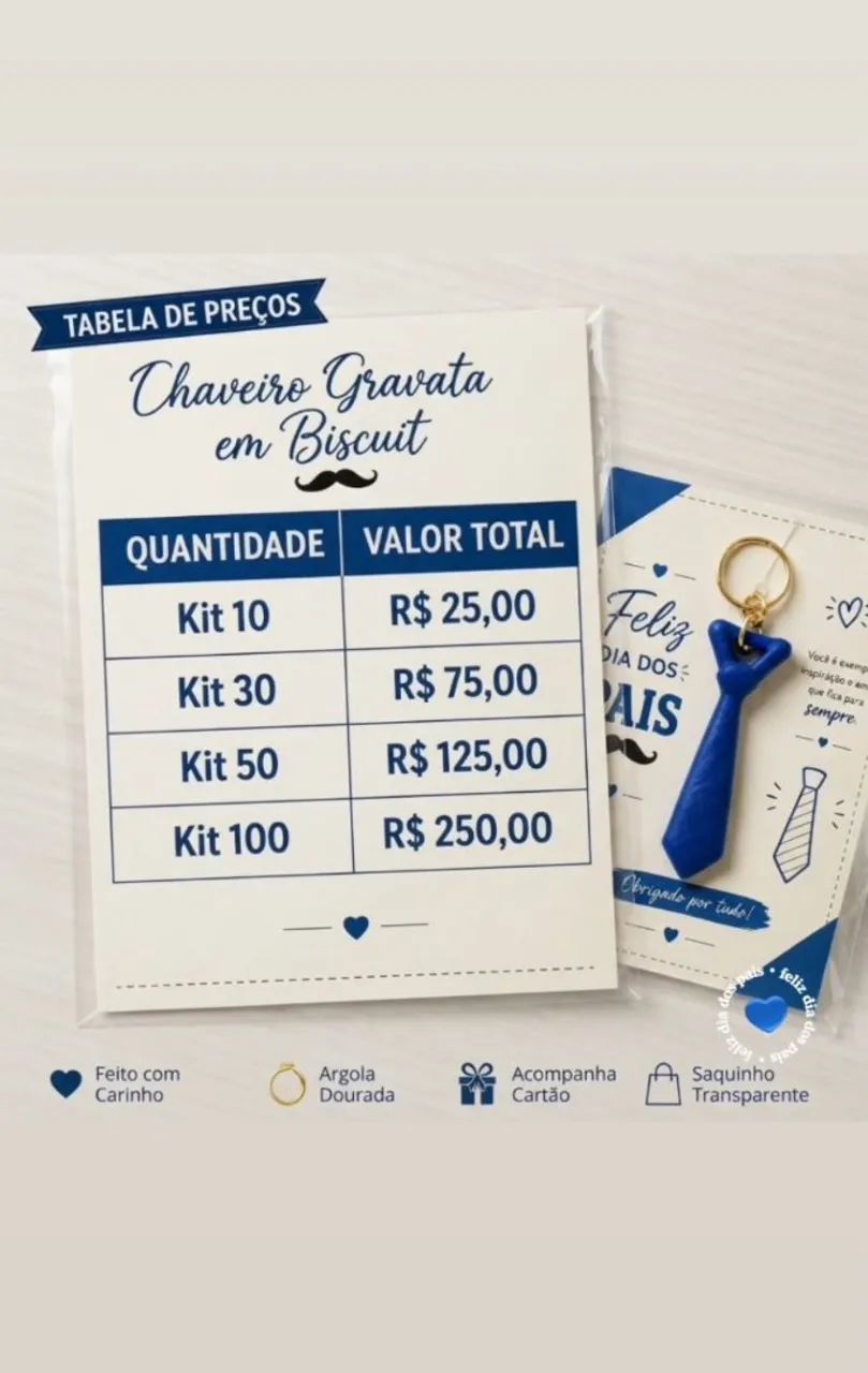Kit 10  lembrancinha dia dos pais - Foto 2