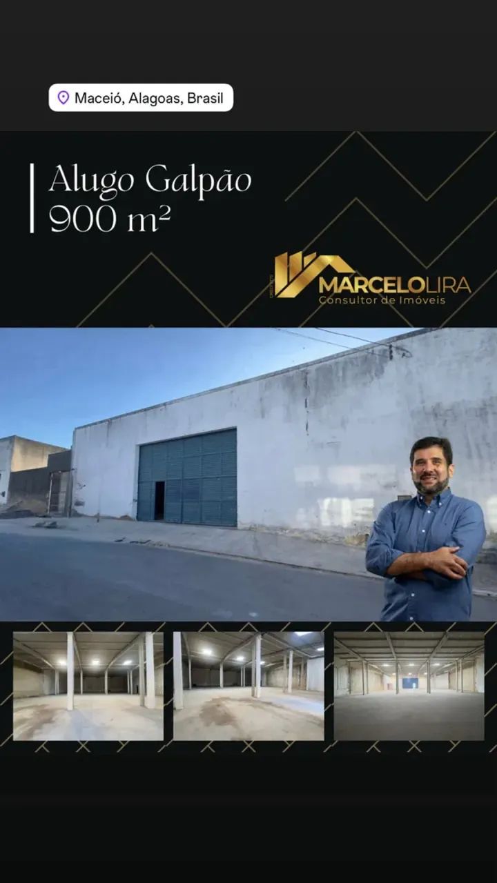 ALUGO GALPÃO COM 900 m²