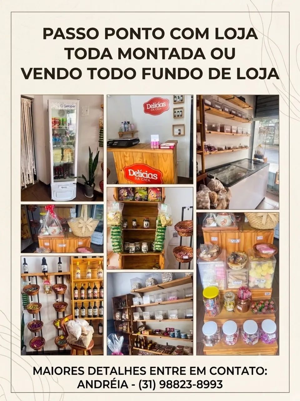 Passo esse ponto comercial, loja linda?