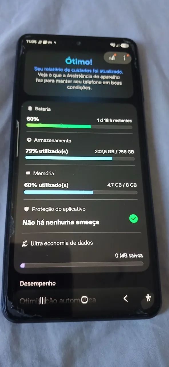 Vendo Celular Samsung M54 com 256 Gb de memória e nota fiscal - Foto 4