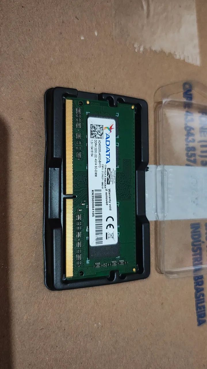 Memória ADATA DRDR4 4GB 3200Mhz SODIMM