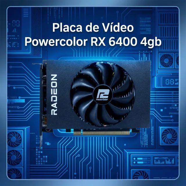Placa de Vídeo Powercolor RX 6400 4gb