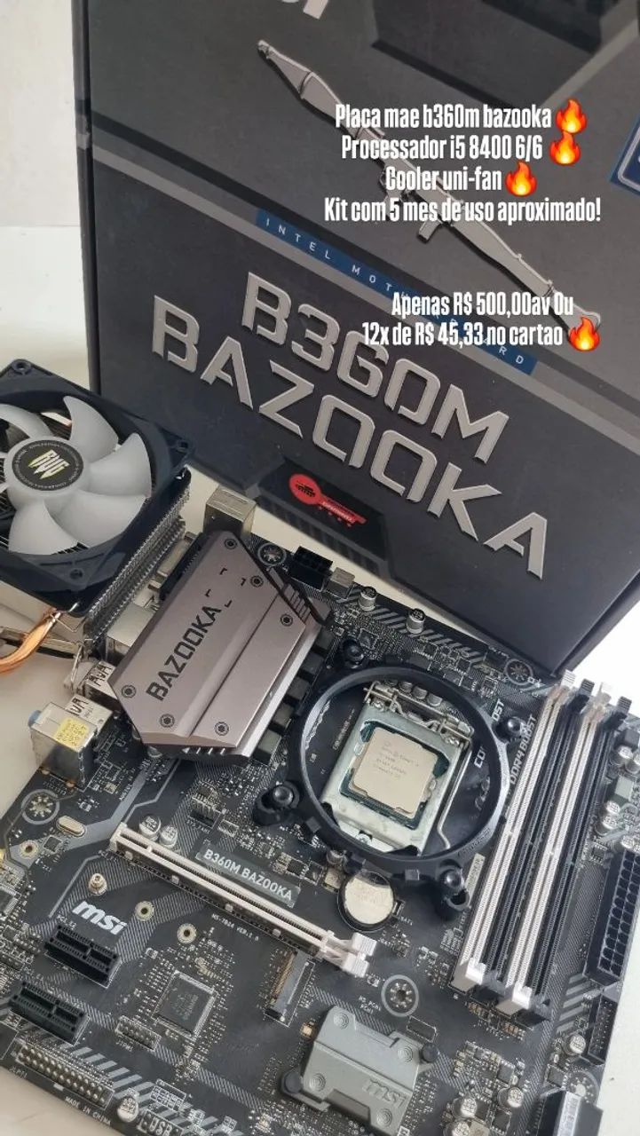 Kit upgrade placa mae e processador