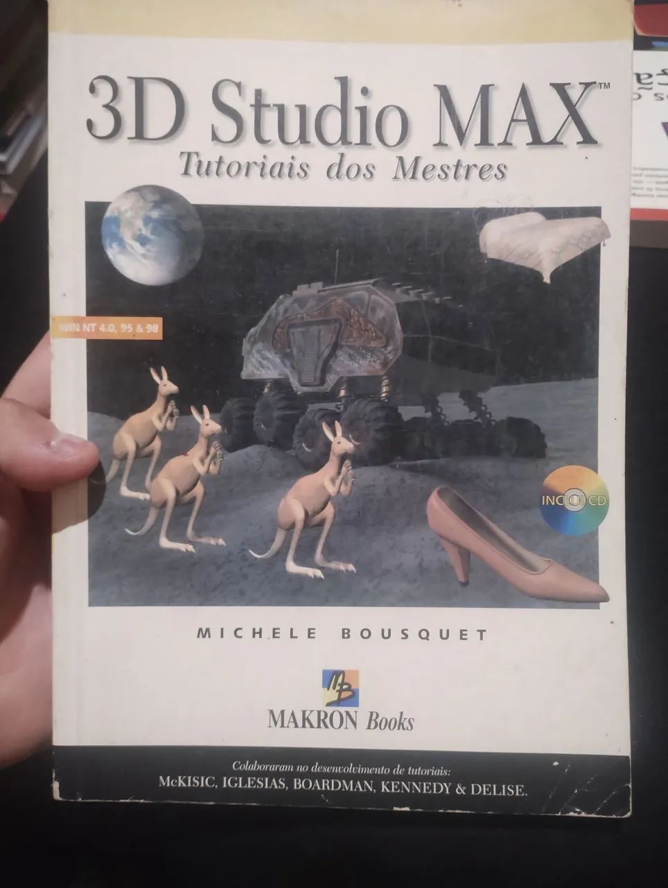 Livro 3D Studio Max Tutorial Dos Mestres Michele Bousquet 1999 Contém Disco 