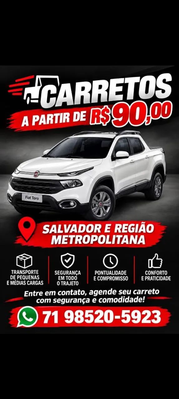 Carreto para ssa e região metropolitana. 