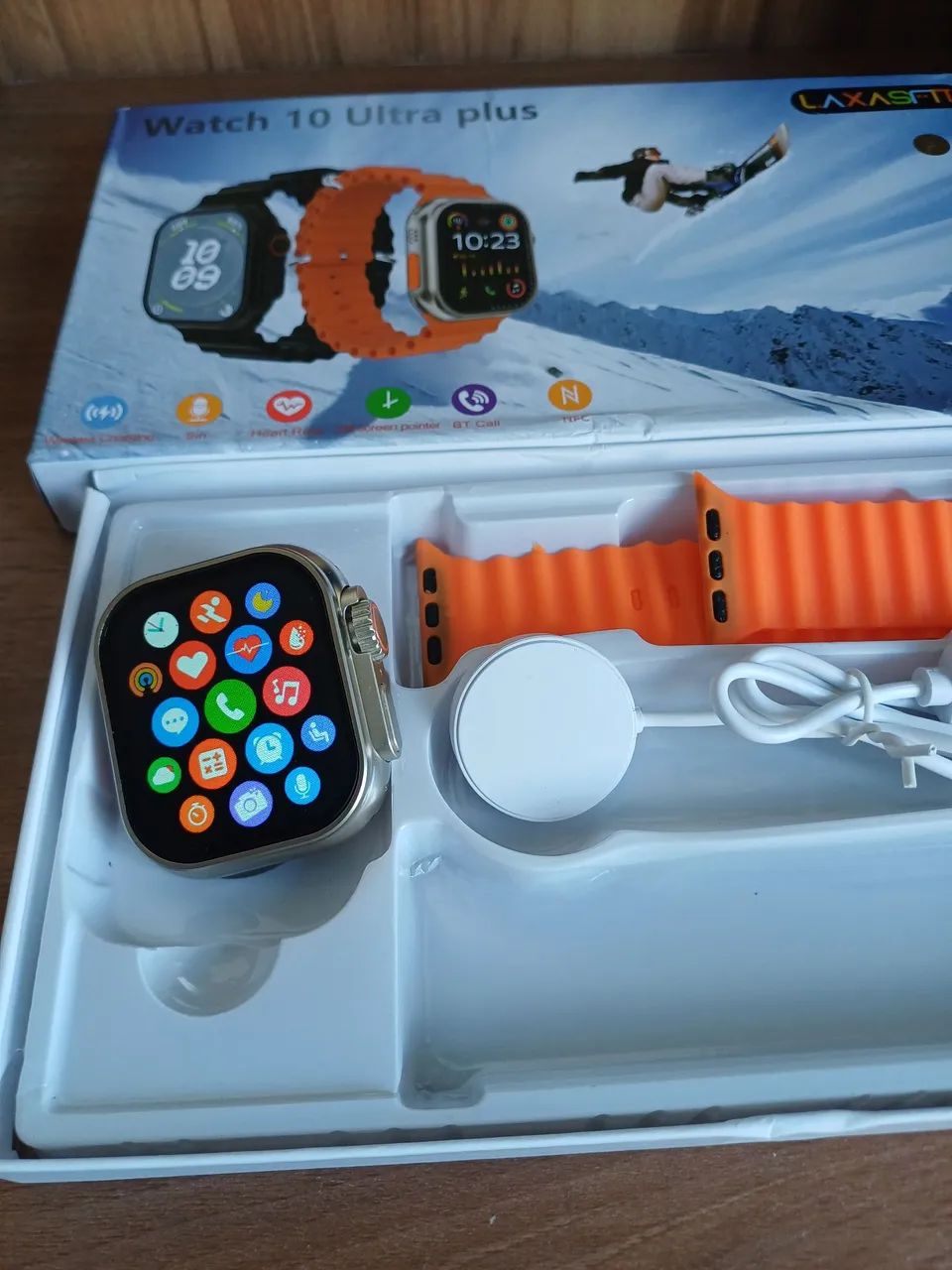 SMARTWATCH ULTRA COM PULSEIRA EXTRA  - Foto 4