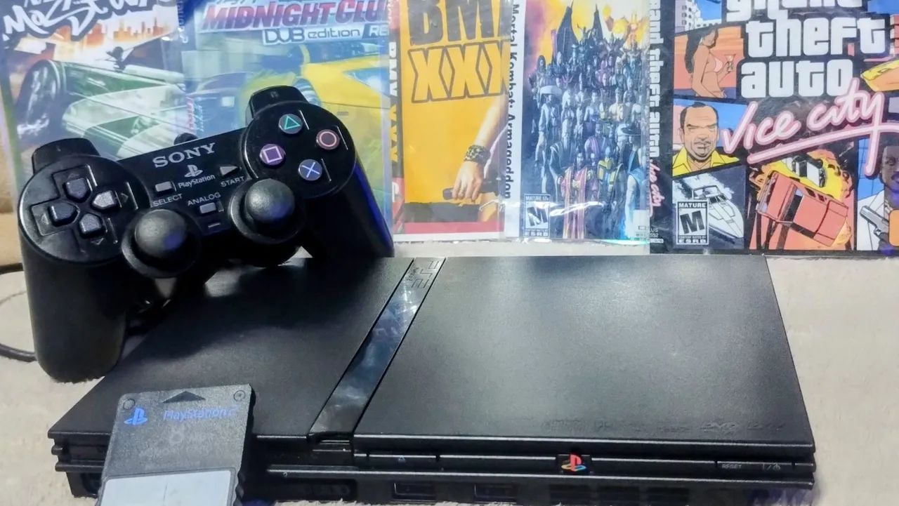 PlayStation 2 completo func. Perfeitamente (conservado). Leitor 100% - Foto 2