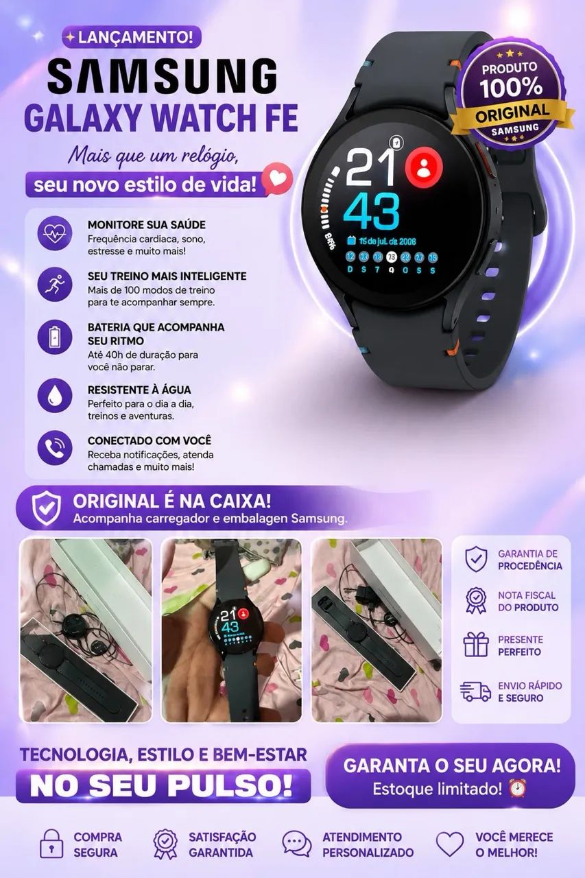 Relógio Smartwatch Original 