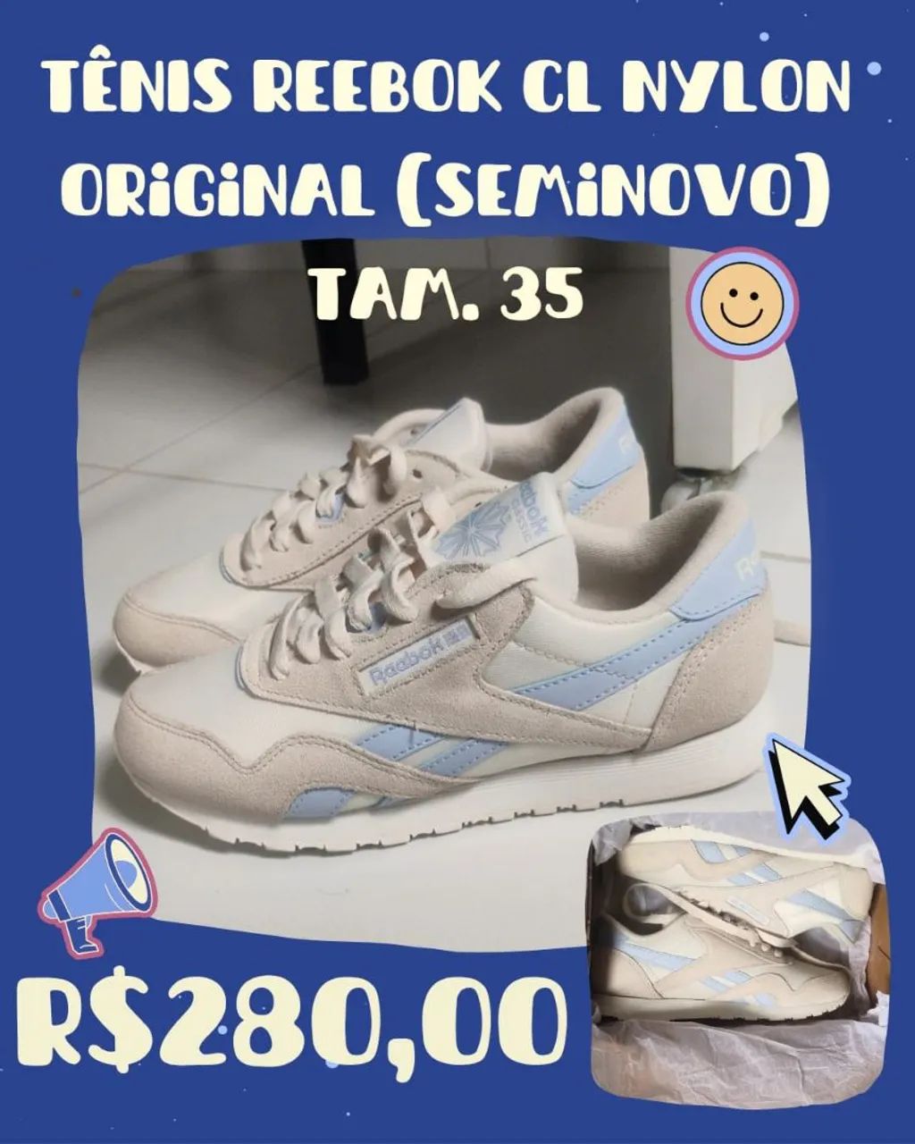 Tênis Reebok novíssimo impecável 