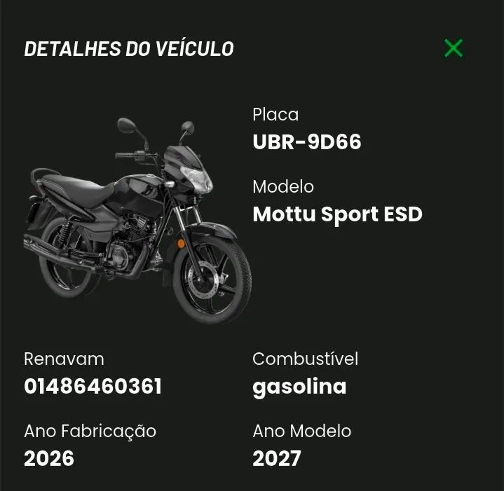 Mottu nova repasse 