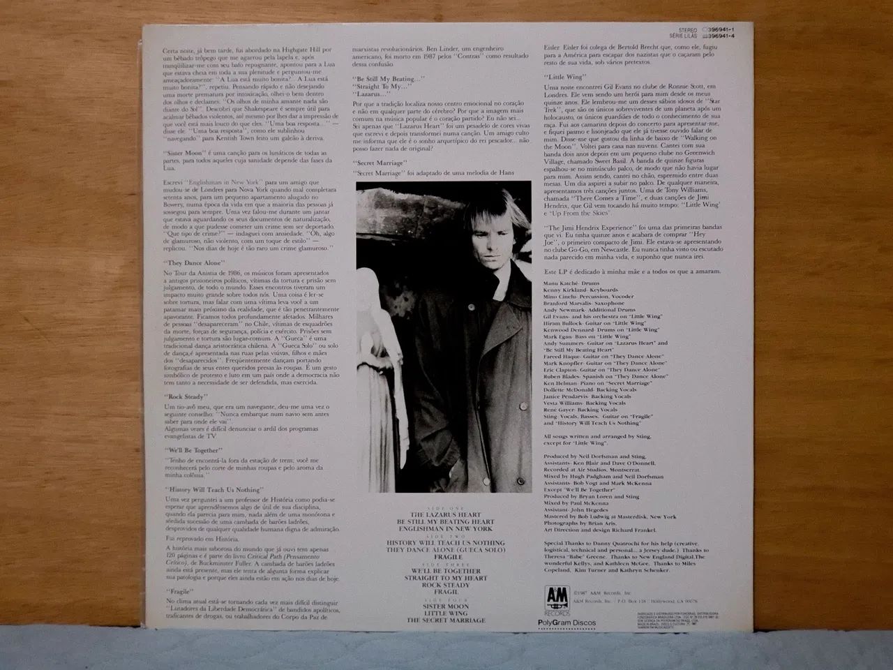 Disco de vinil: Sting - Nothing Like The Sun - Foto 2