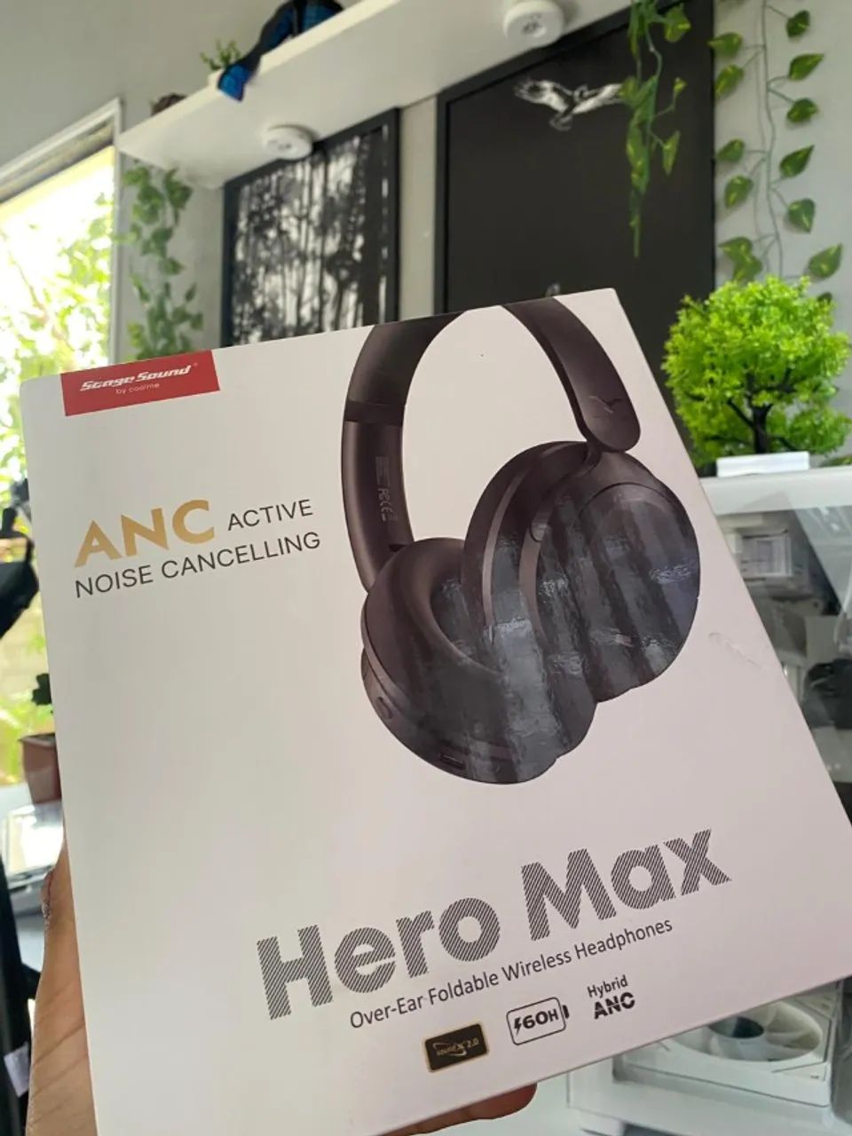 Fone De Ouvido Bluetooth6.0 Sem Fio Stage Hero Max Anc Preto - Foto 3