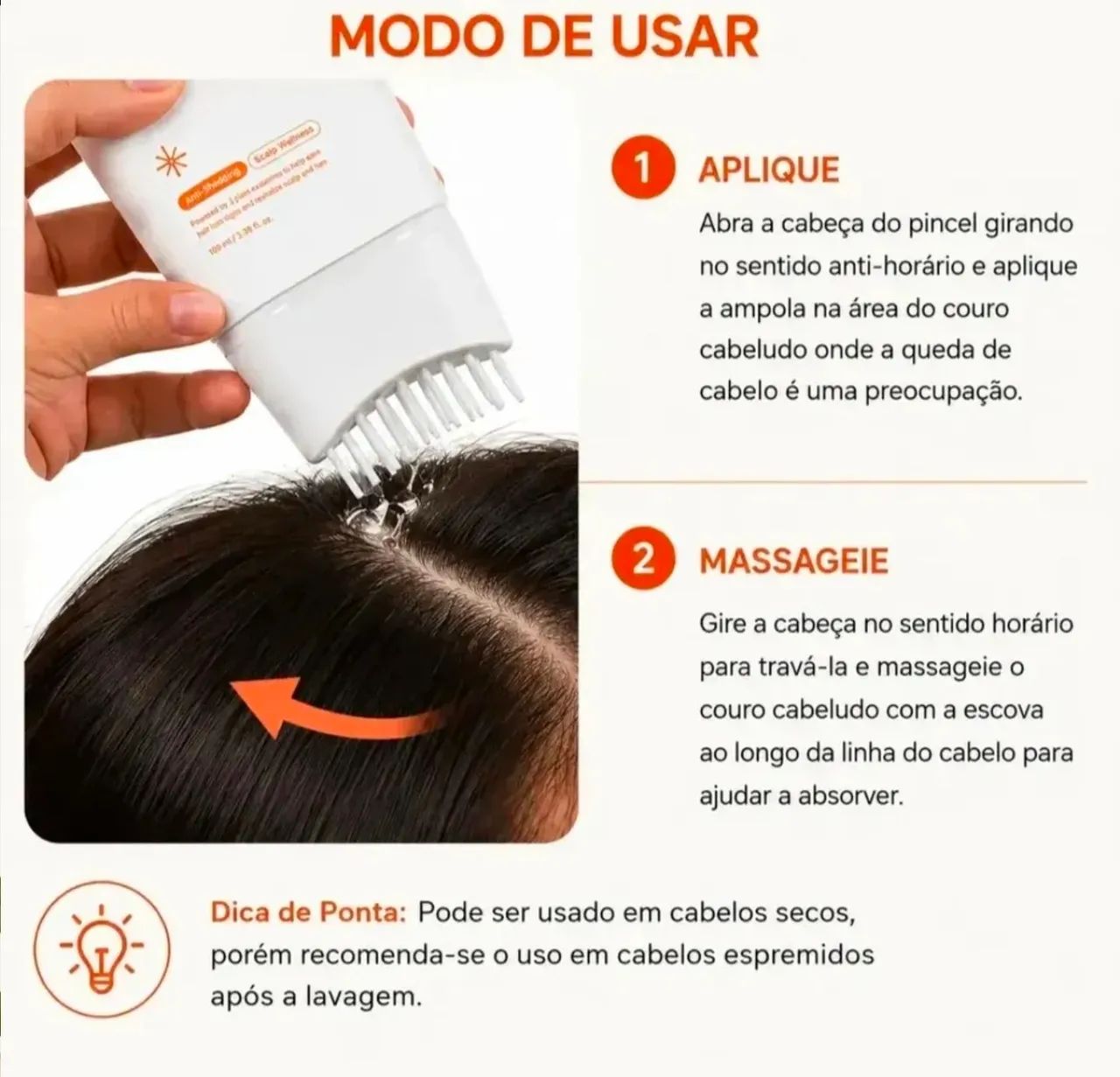 Serum Capilar Lilyeve com Escova 100ml / Crescimento e Queda - Foto 3