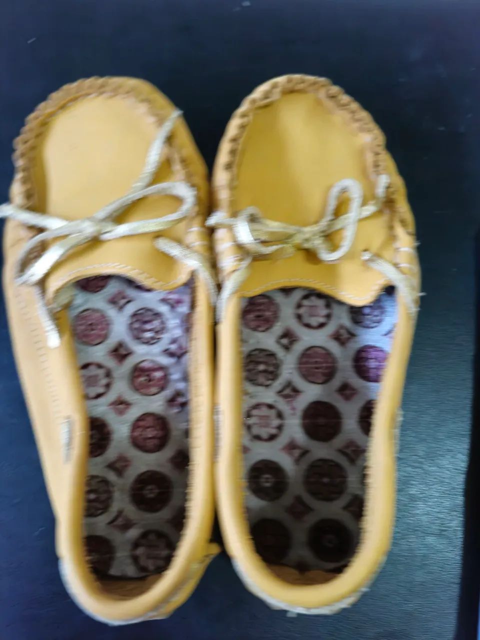 R$ 25 | Mocassim | Sapato | Alaranjado | Tamanho 22 | Menina | Couro Legítimo | Novo - Foto 5