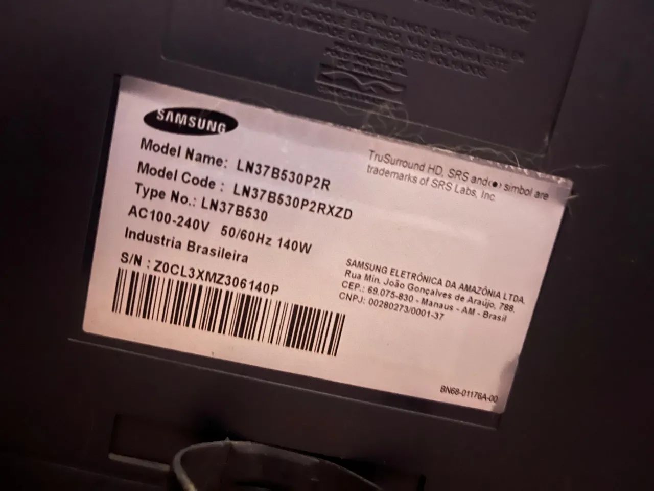 Samsung 37 polegadas modelo LN37B530P2R - Foto 3