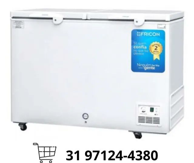 Freezer Horizontal 2 Tampas Fricon 411L