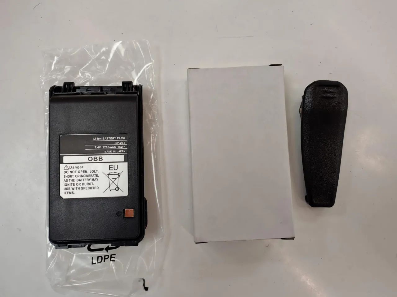 Bateria BP265 BP-265 p/ Rádio Comunicador HT Icom IC-V80 IC-V86 IC-F3003 Íons de Litio