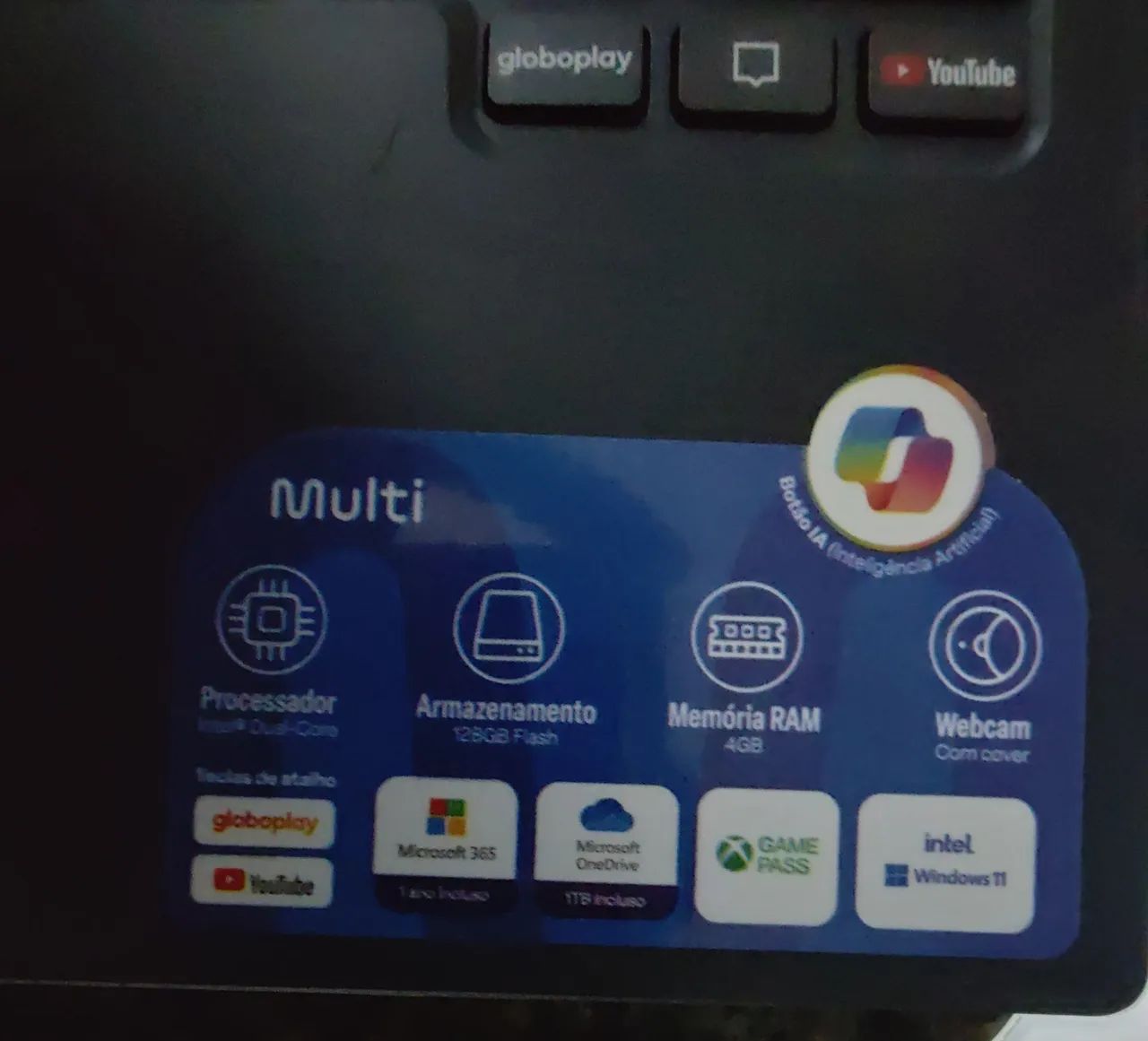 NOTEBOOK MULTI 14" 128GB 4G RAM  - Foto 2