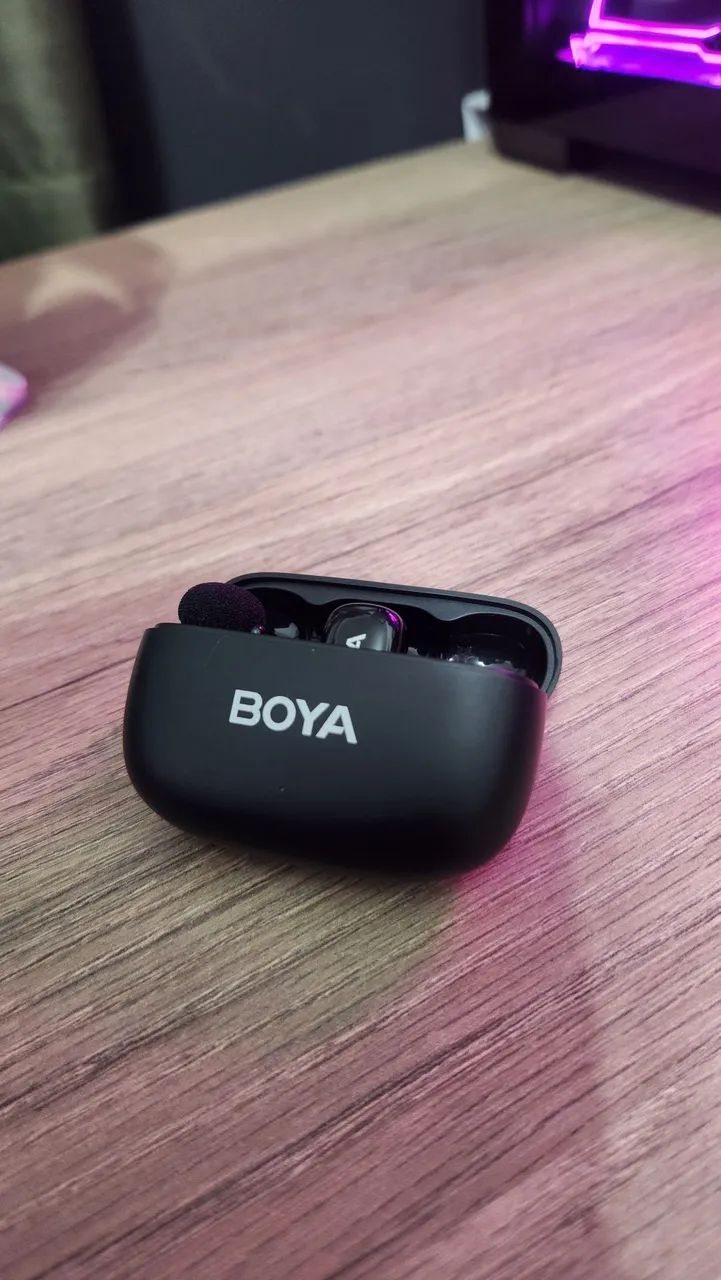 Microfone de Lapela Boya Mini Sem Fio - Foto 4