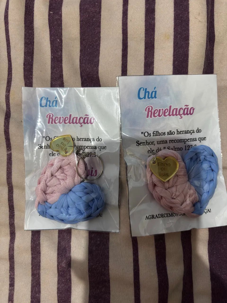 Lembrancinha chá revelação 