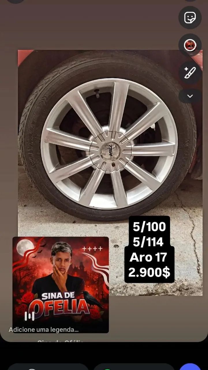 Aro 17 mult furos d 5 
