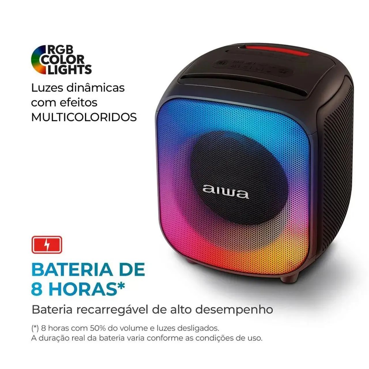 Caixa de Som Aiwa bateria - Foto 4