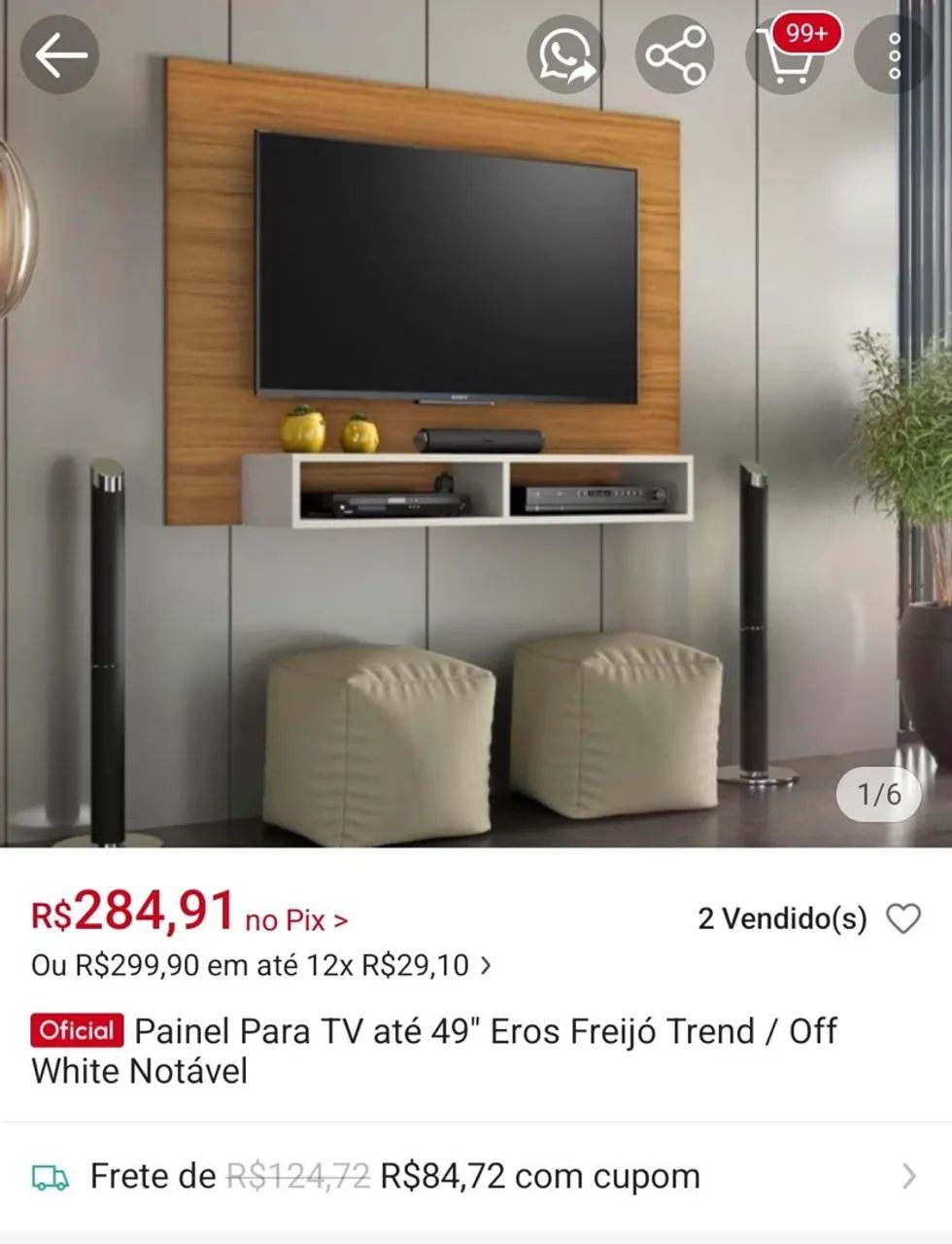 PAINEL off white PRA SAI LOGO!!! - Foto 2