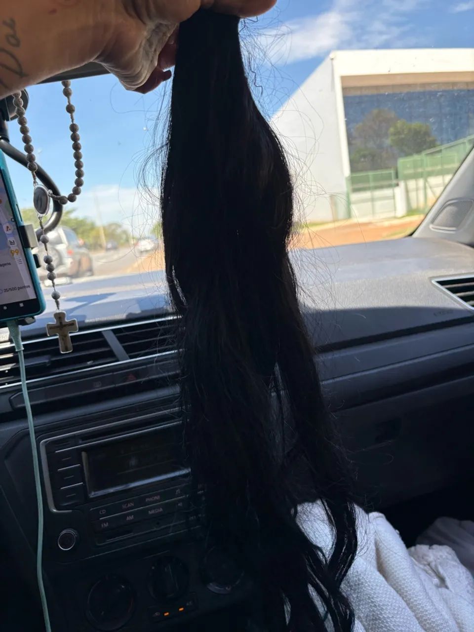 Tela de cabelo humano 