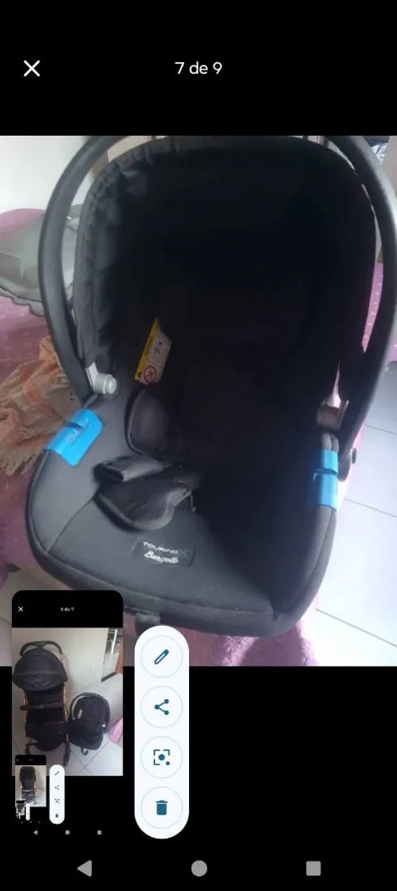 Vendo carrinho de bebê e bebê conforto em ótimo estado  - Foto 5
