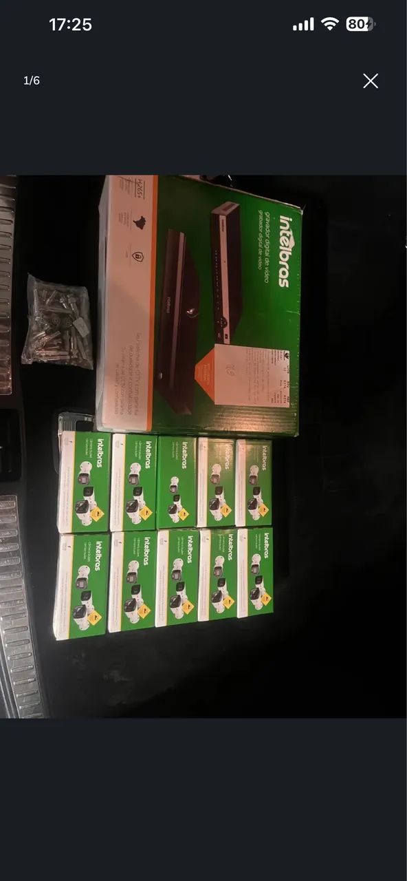 Câmeras e gravador Intelbras 