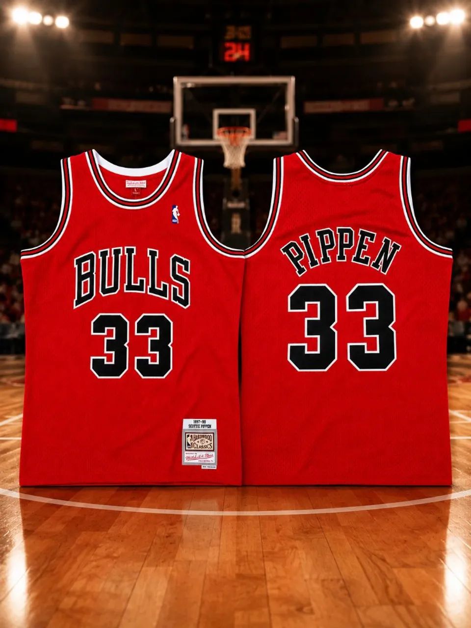Adidas Bulls Pippen 33 タンクトップ Mサイズ Regata Chicago Bulls Scottie Pippen #33 ? Mitchell & Ness Hardwood