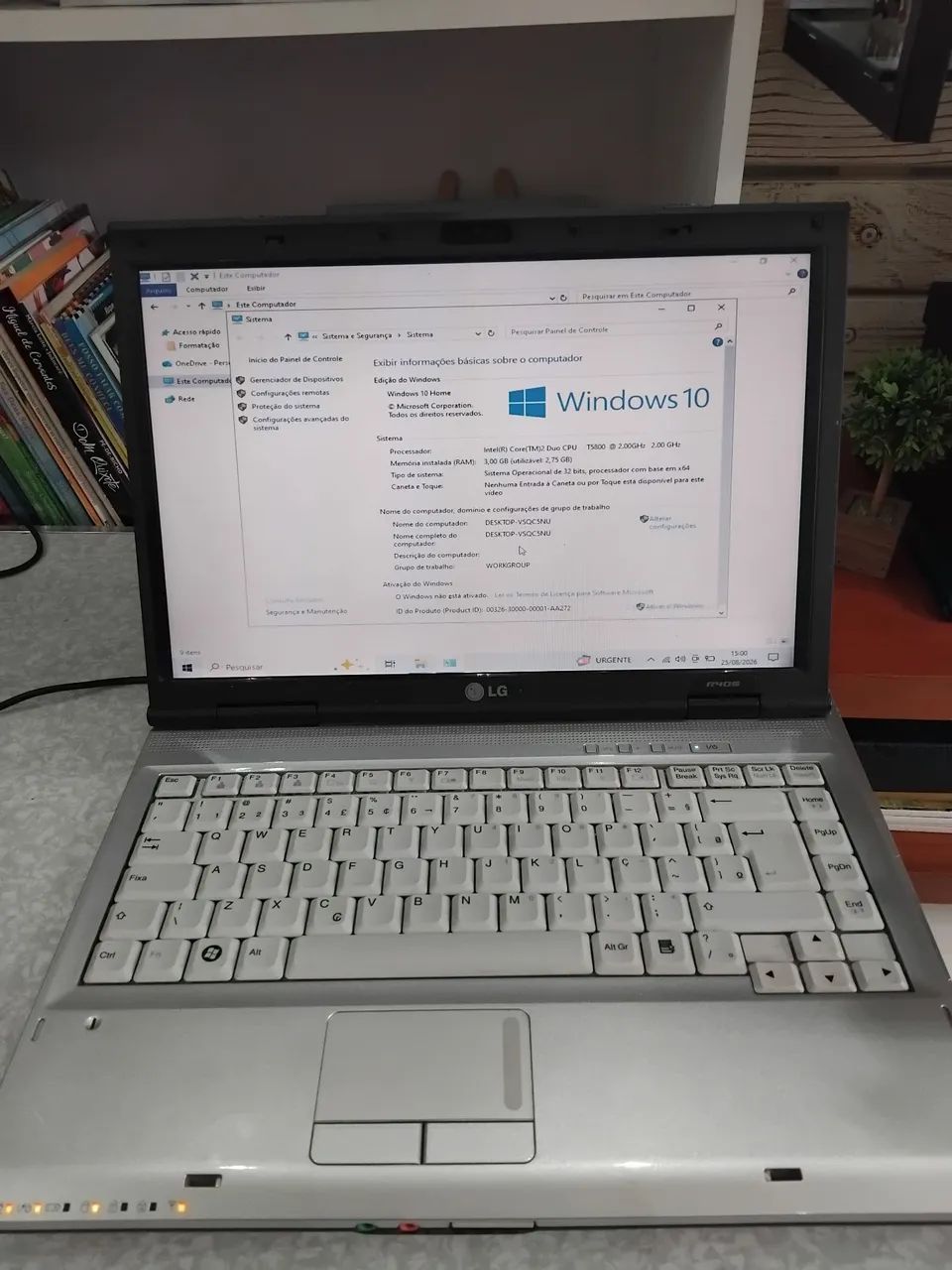 Notebook LG R405 Core 2 Duo 3gb Hd250gb win10