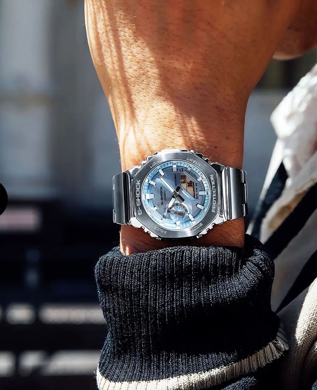 Relógio Casio G Shock Ana Dig Azul Tiffany Novo - Foto 4