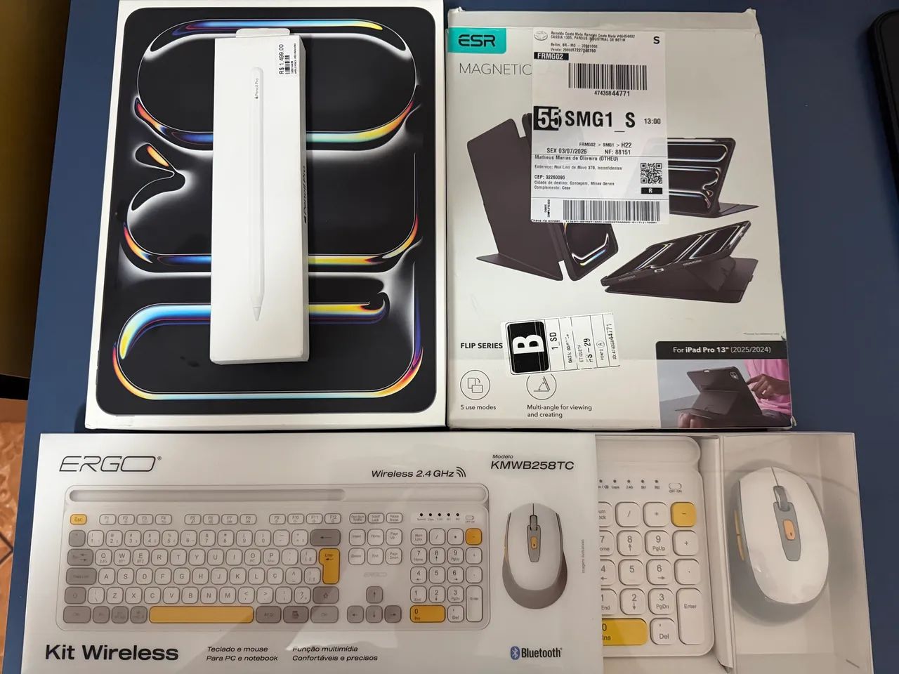 iPad Pro M4 13 2TB + Apple Pencil Pro + Acessórios | Estado de Zero | Oportunidade