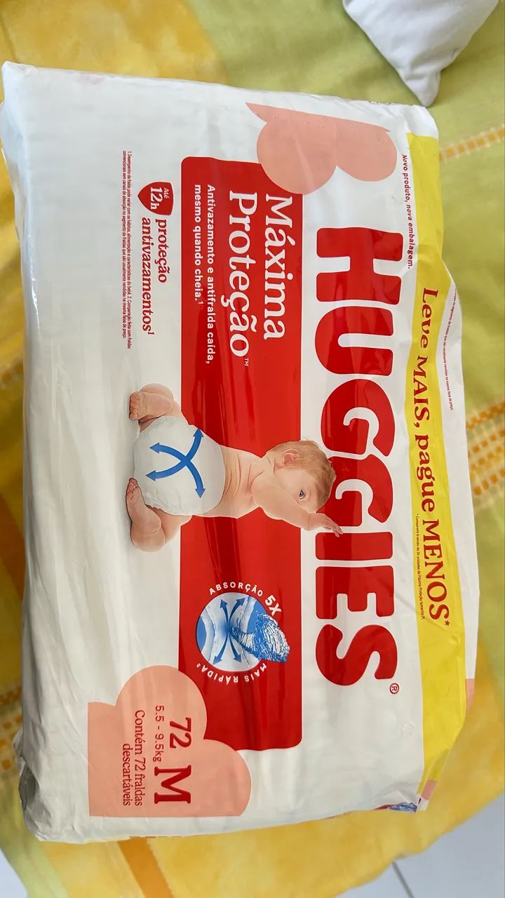 VENDO HUGGIES  72 unidades  