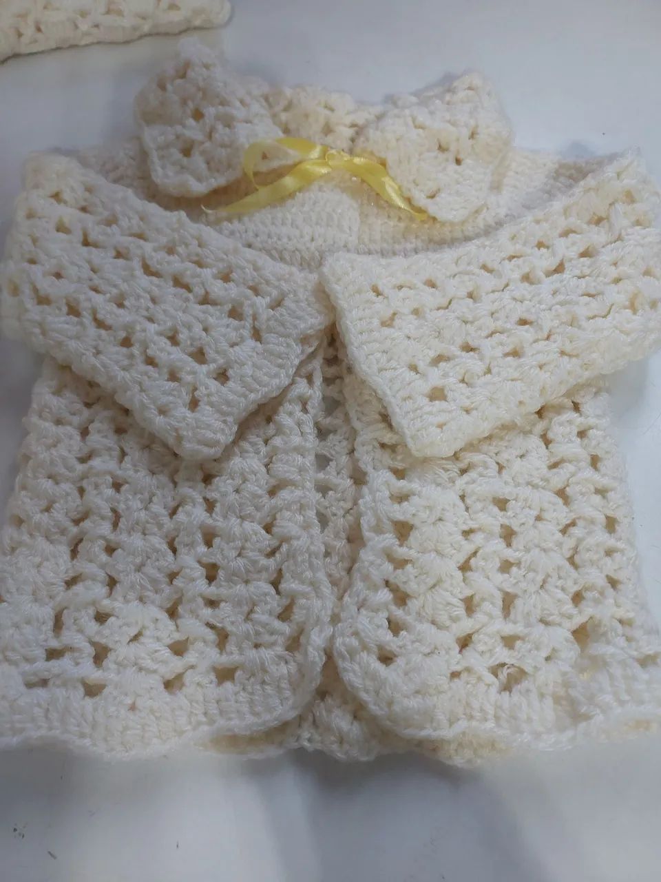Conjunto bebê  em crochê feito a mão  - Foto 5