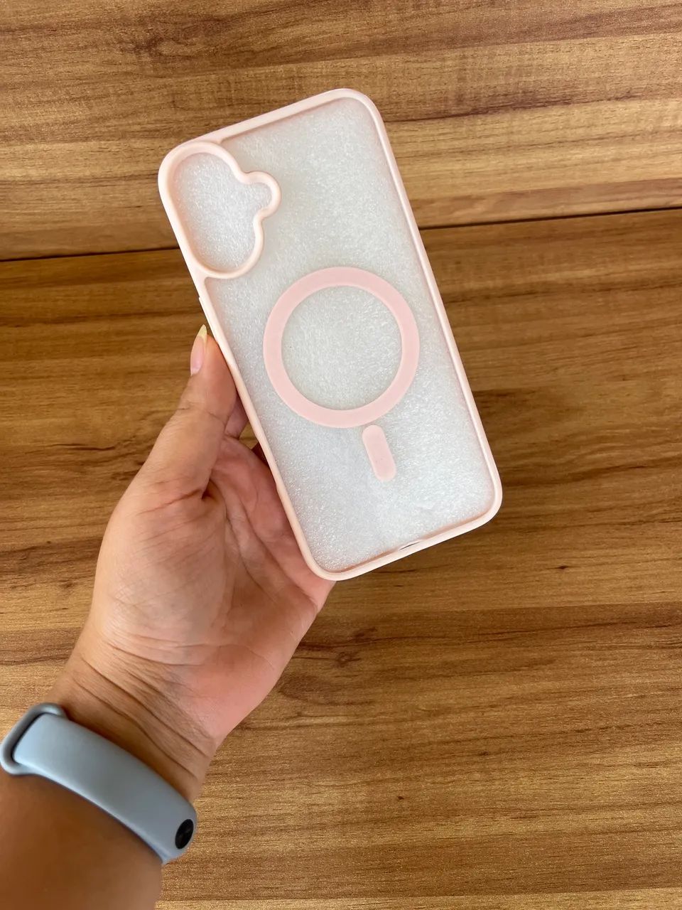 Capinha iphone 16 plus rosa