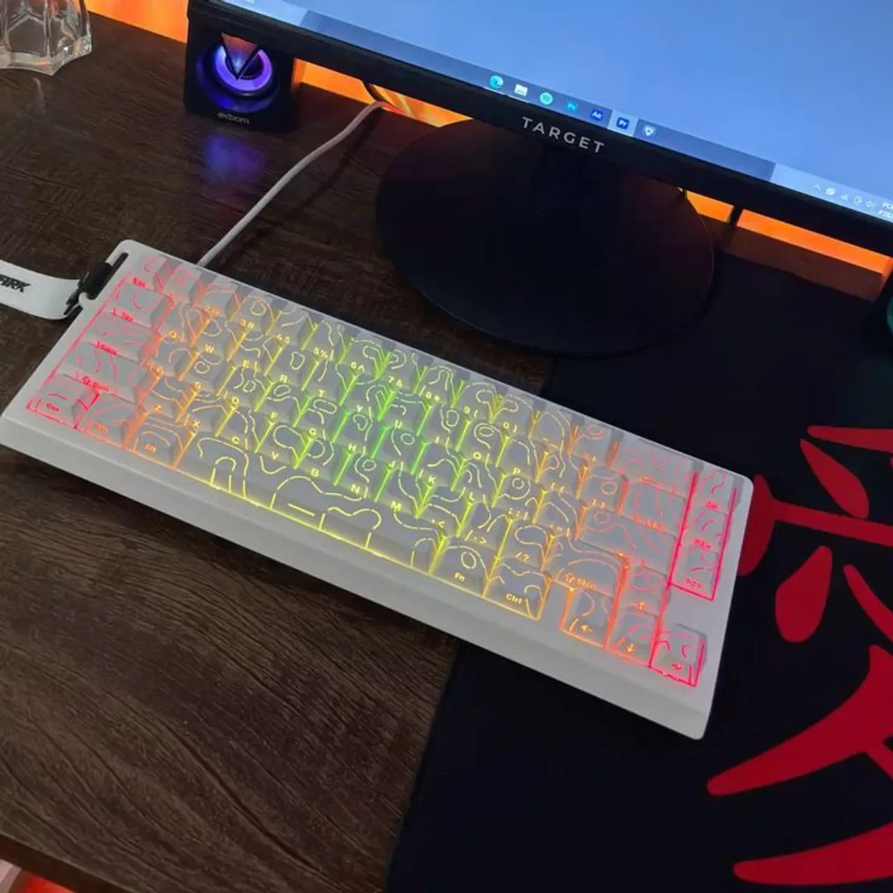 Attack shark x68he magnético, mouse attack shark R1, mousepad pk Control 1