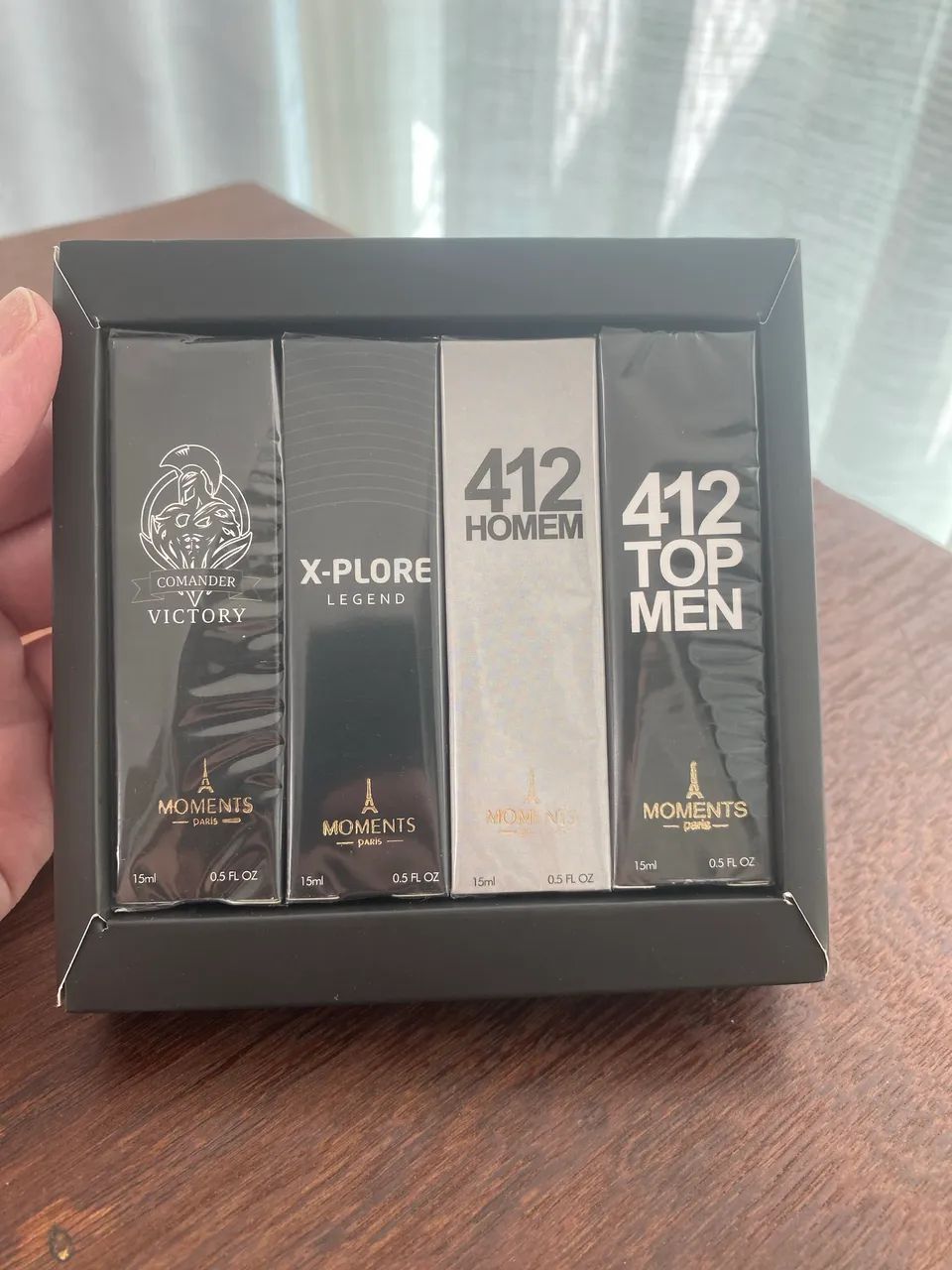Kit com 4 perfumes masculinos, 15ml, com caixa presenteável - Foto 2