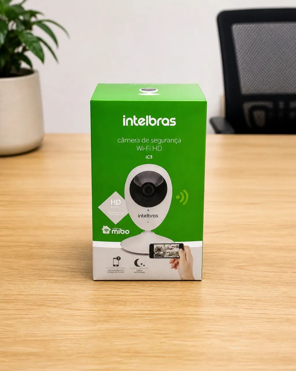     Câmera Intelbras iC3 Wi-Fi HD - Completa na Caixa - Foto 2